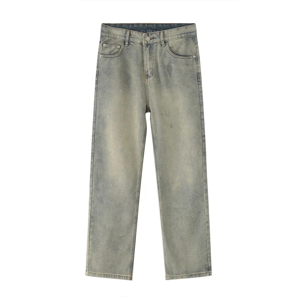 Straight Leg Jeans with Pockets