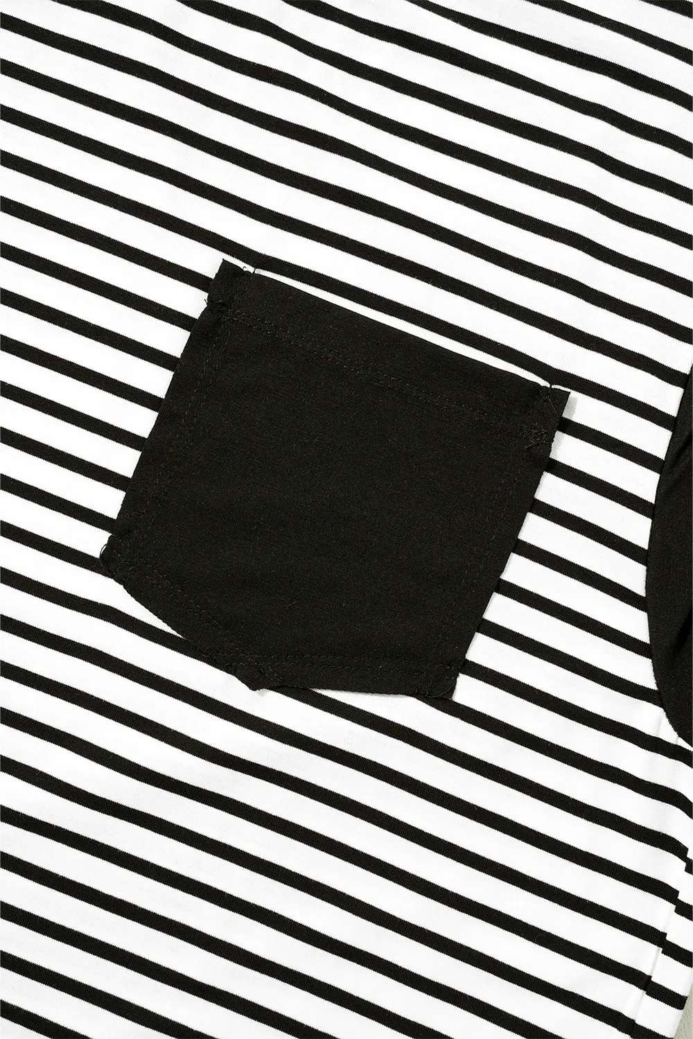 Striped Round Neck Cap Sleeve Top, image 5