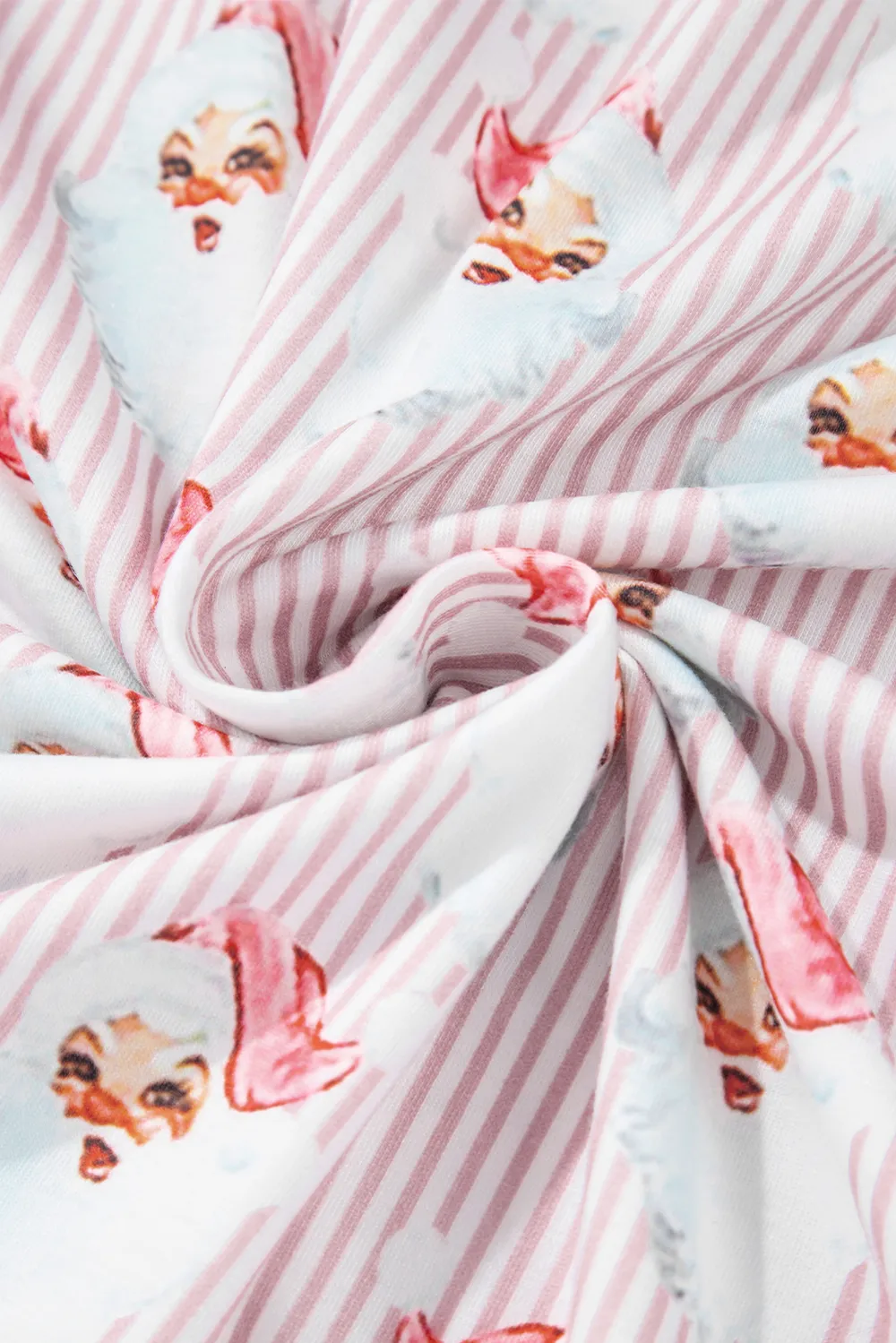 Santa Print Long Sleeve Top and Pants Lounge Set, image 7