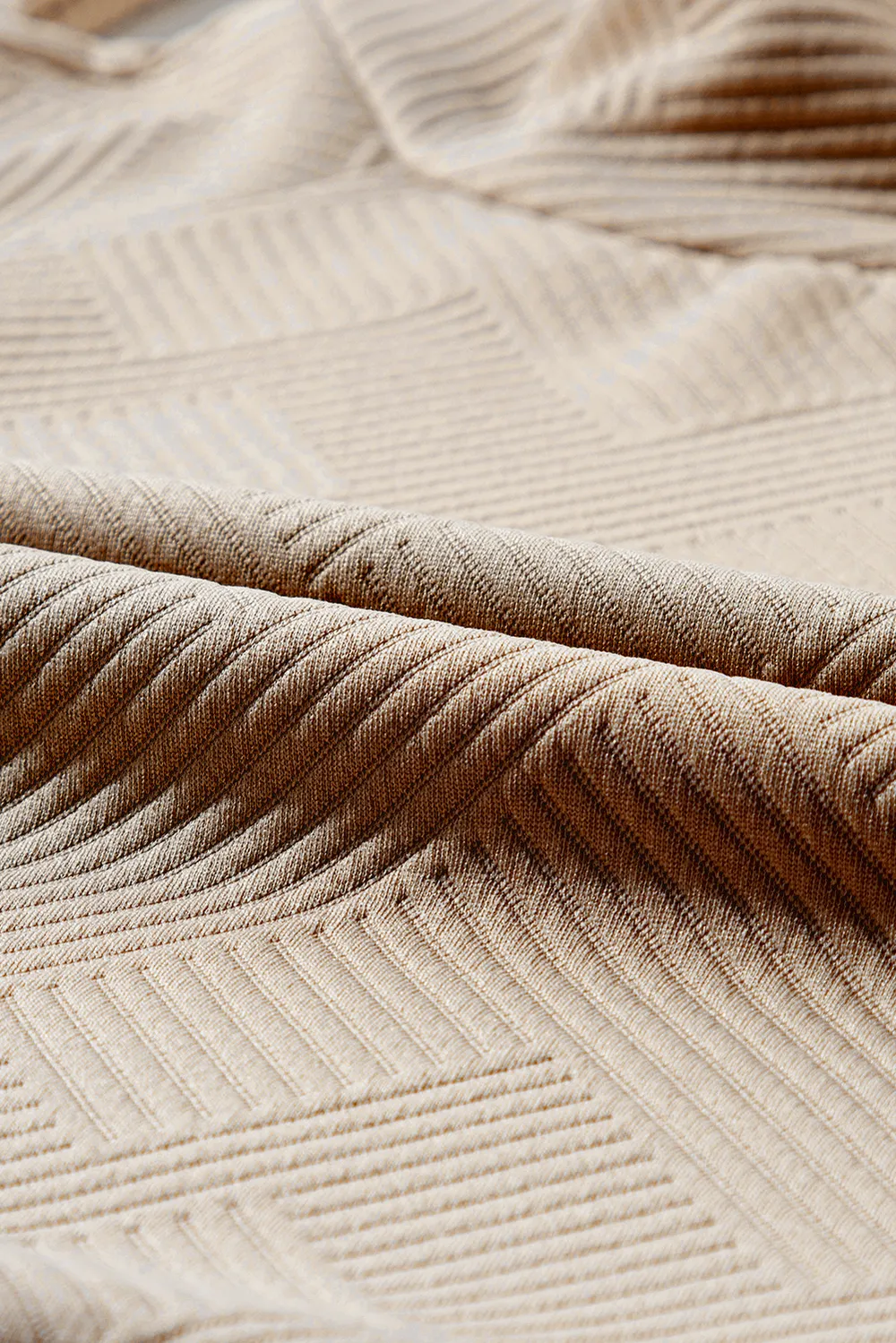Textured Turtleneck Long Sleeve Sweatshirt, image 5