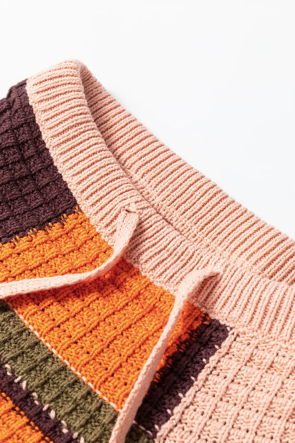 Drawstring Color Block Mock Neck Sweater, image 6