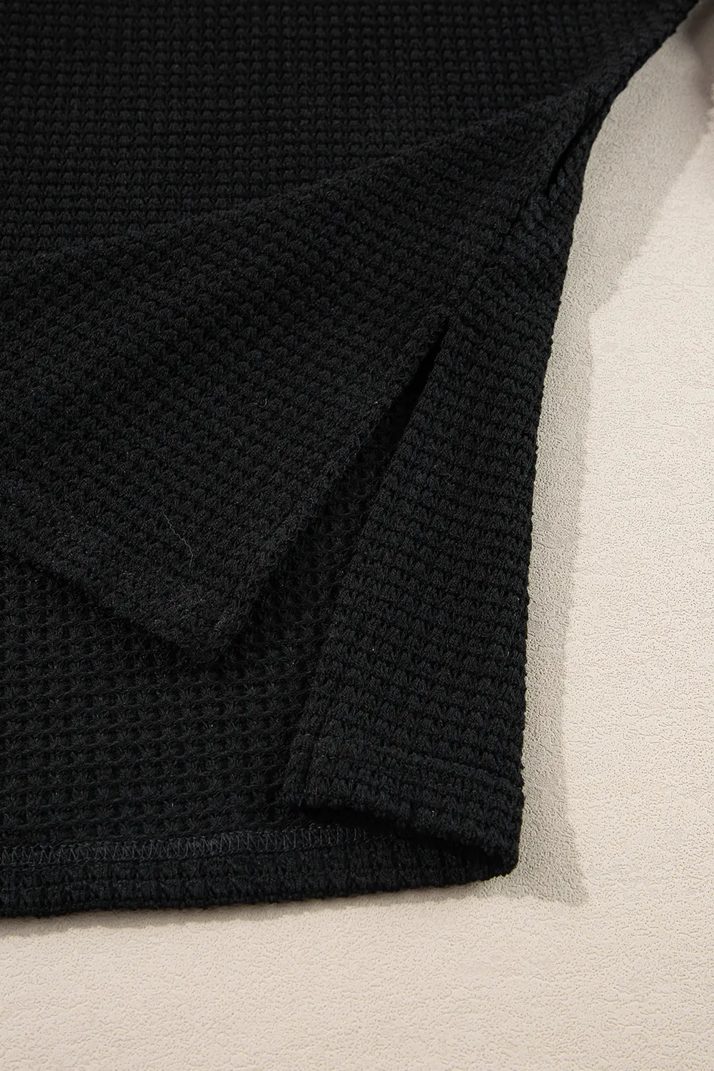 Side Slit V-Neck Long Sleeve Top, image 13
