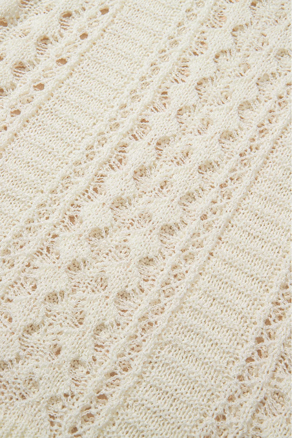 Hollow Out Drop Shoulder Sweater, image 7