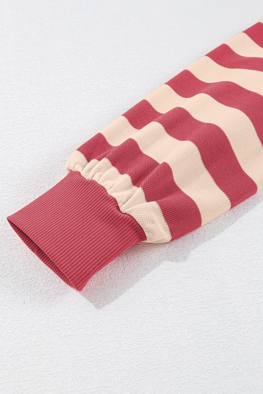 Contrast Striped Johnny Collar Long Sleeve Mini Dress, image 16