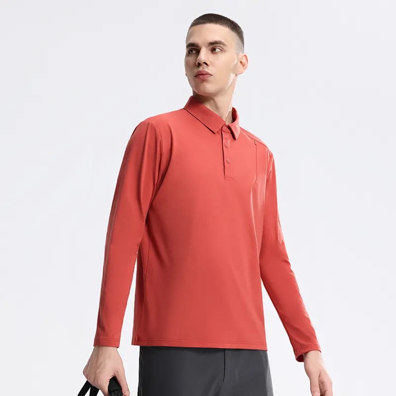 Men's Plus Size Classic Long Sleeve Polo Shirt, image 8