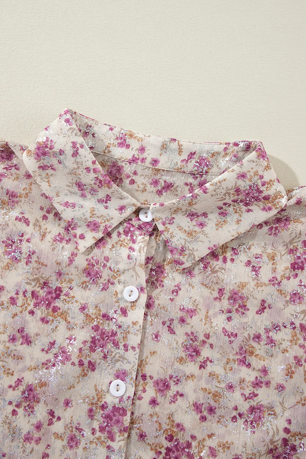 Printed Collared Neck Long Sleeve Shirt, image 8
