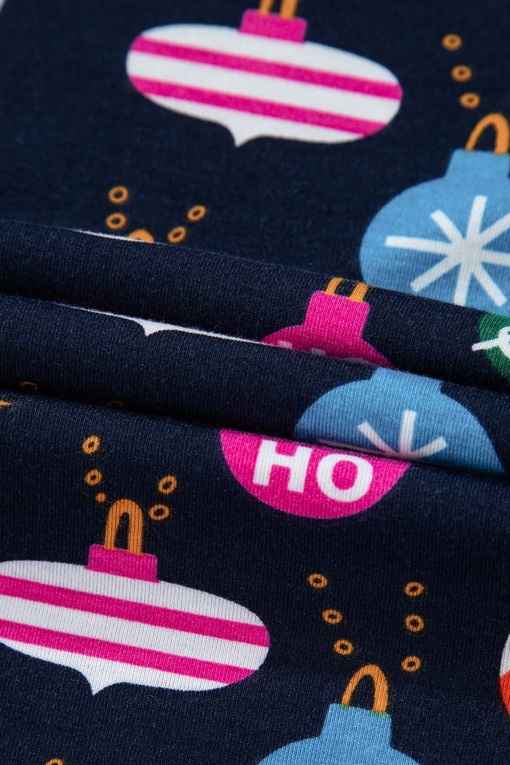 Christmas Lights Print Collared Neck Top and Pants Set, image 18