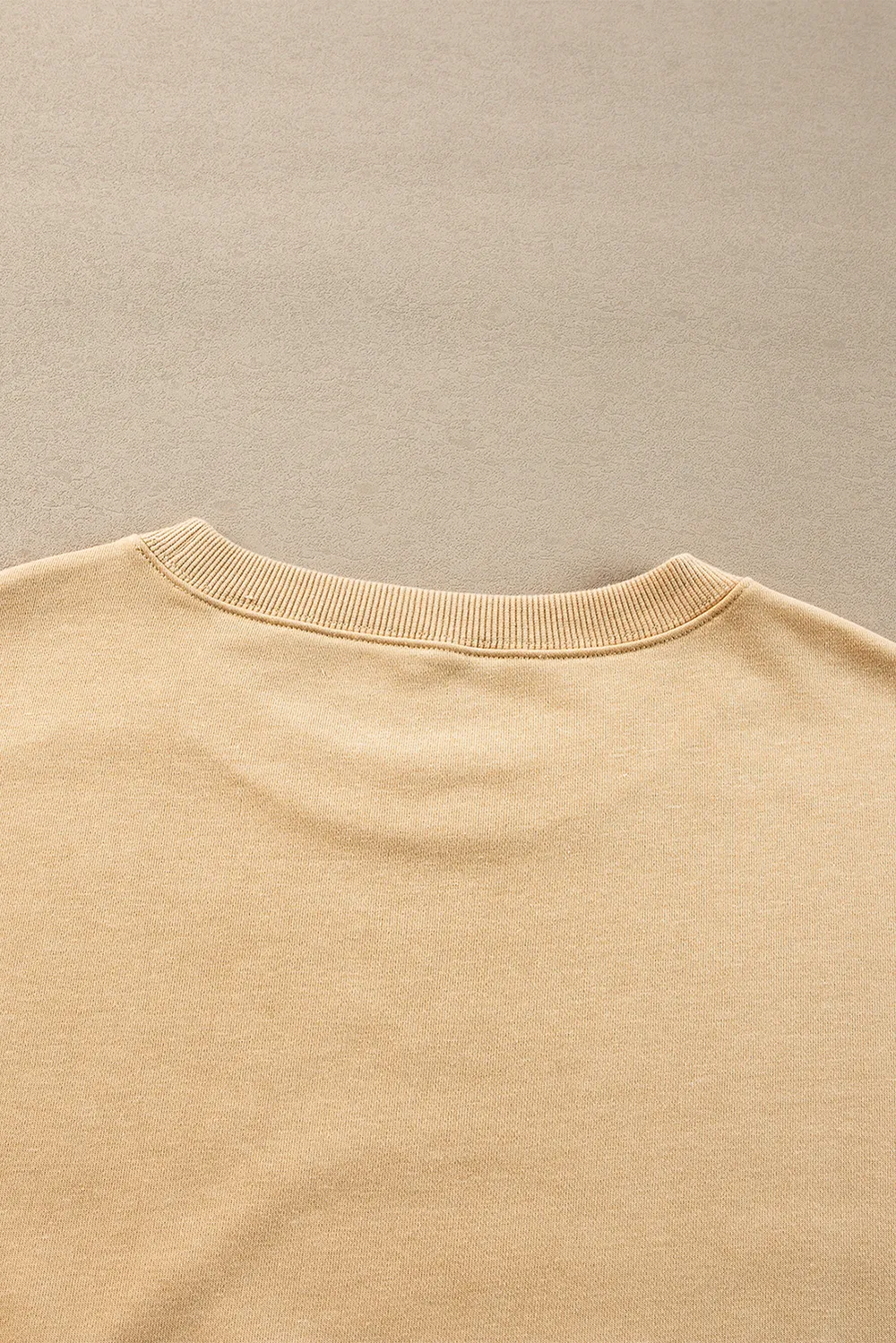 Side Slit Round Neck Long Sleeve Sweatshirt, image 18