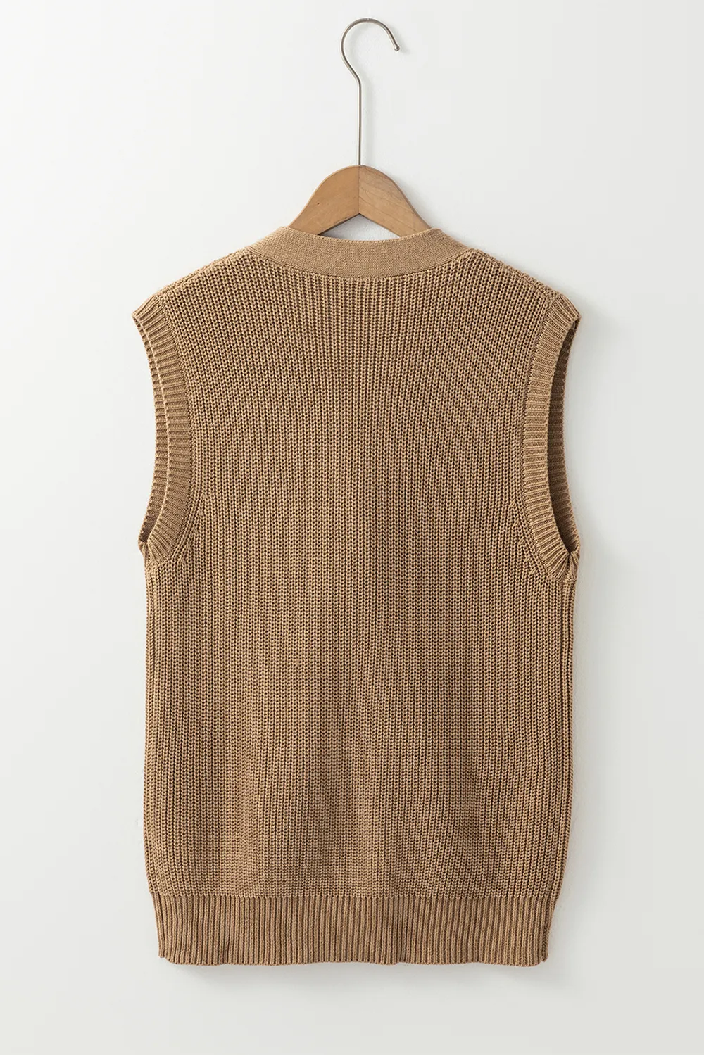 Button Up V-Neck Sweater Vest, image 8
