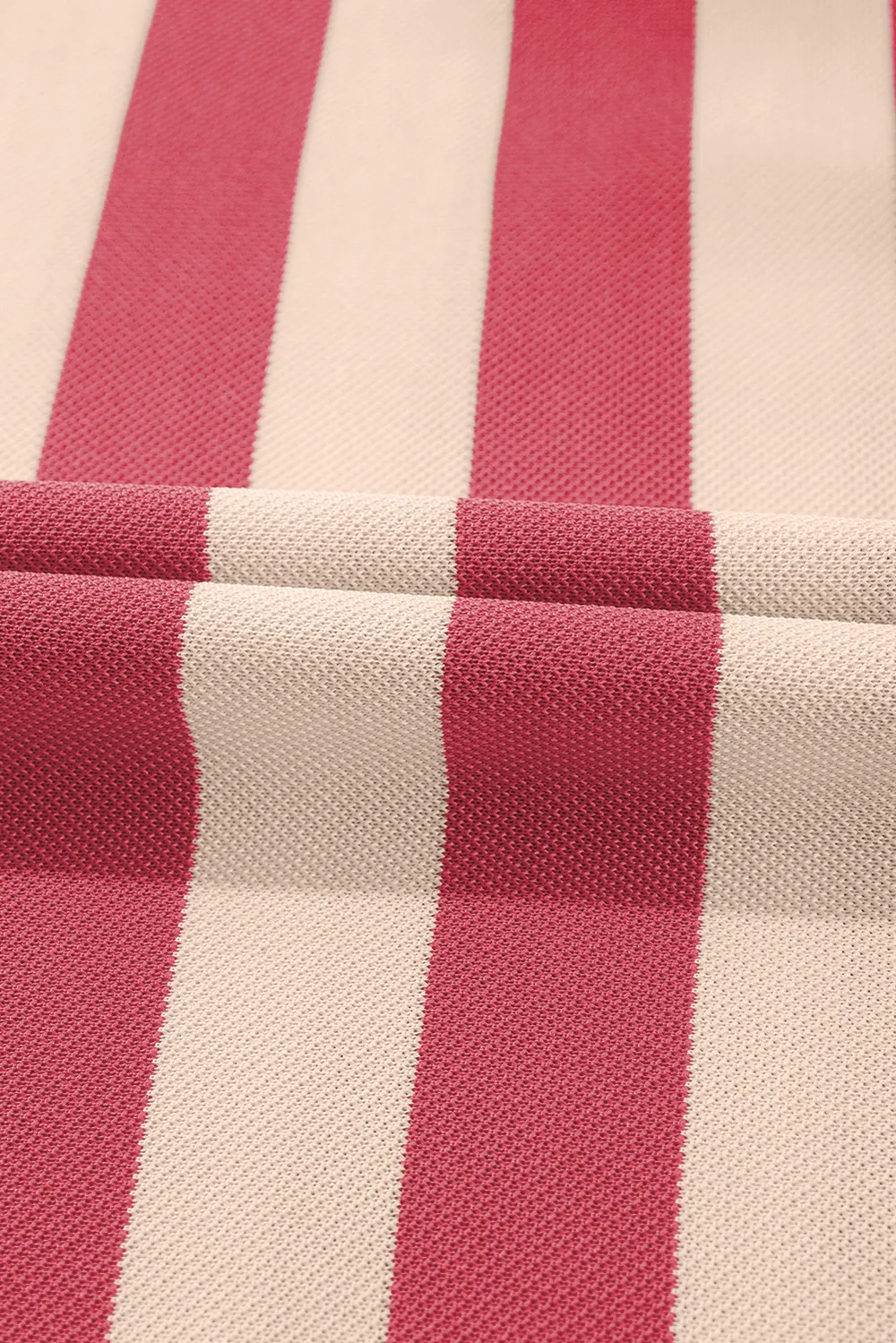 Contrast Striped Johnny Collar Long Sleeve Mini Dress, image 15