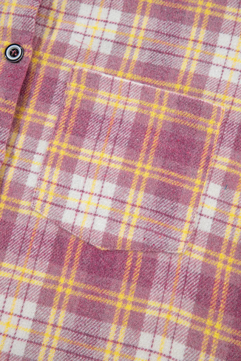 Plaid Collared Neck Button Up Shacket, image 10
