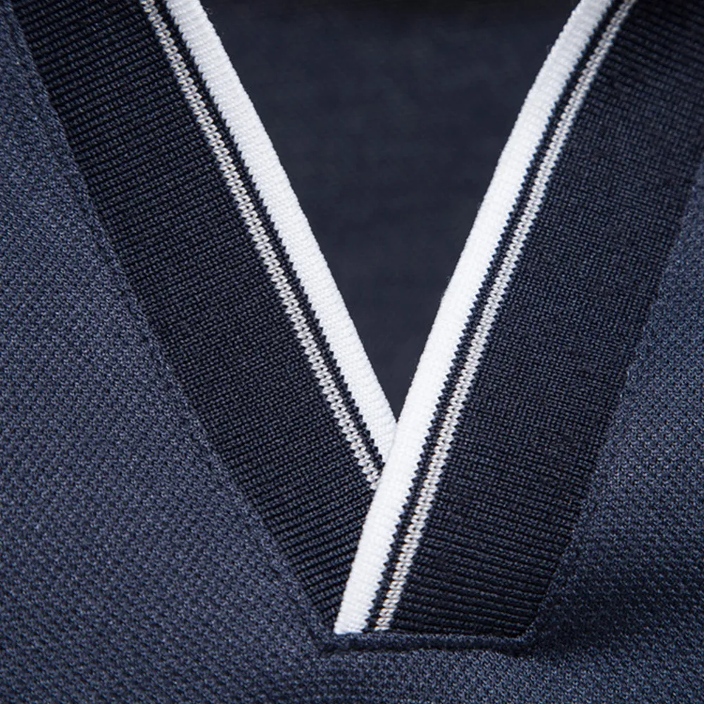 Men's Contrast Trim Short Sleeve Polo Shirt, image 4