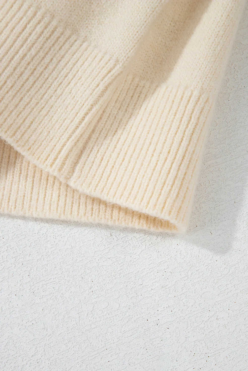 Bowknot Front V Neck Long Sleeve Sweater, image 9