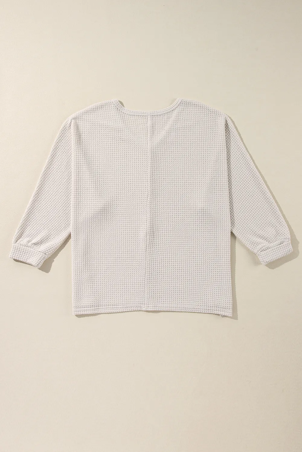 Side Slit V-Neck Long Sleeve Top, image 15