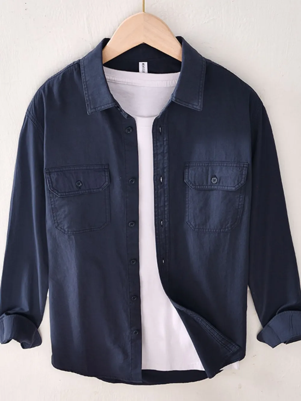 Men's Button Up Long Sleeve Shirt, image 2