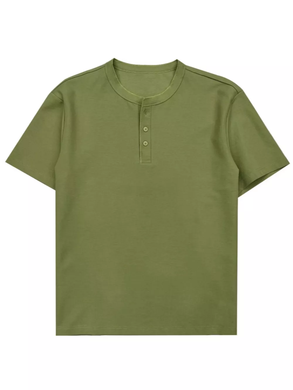 Men's Plus Size Button Detail Short Sleeve T-Shirt, image 4