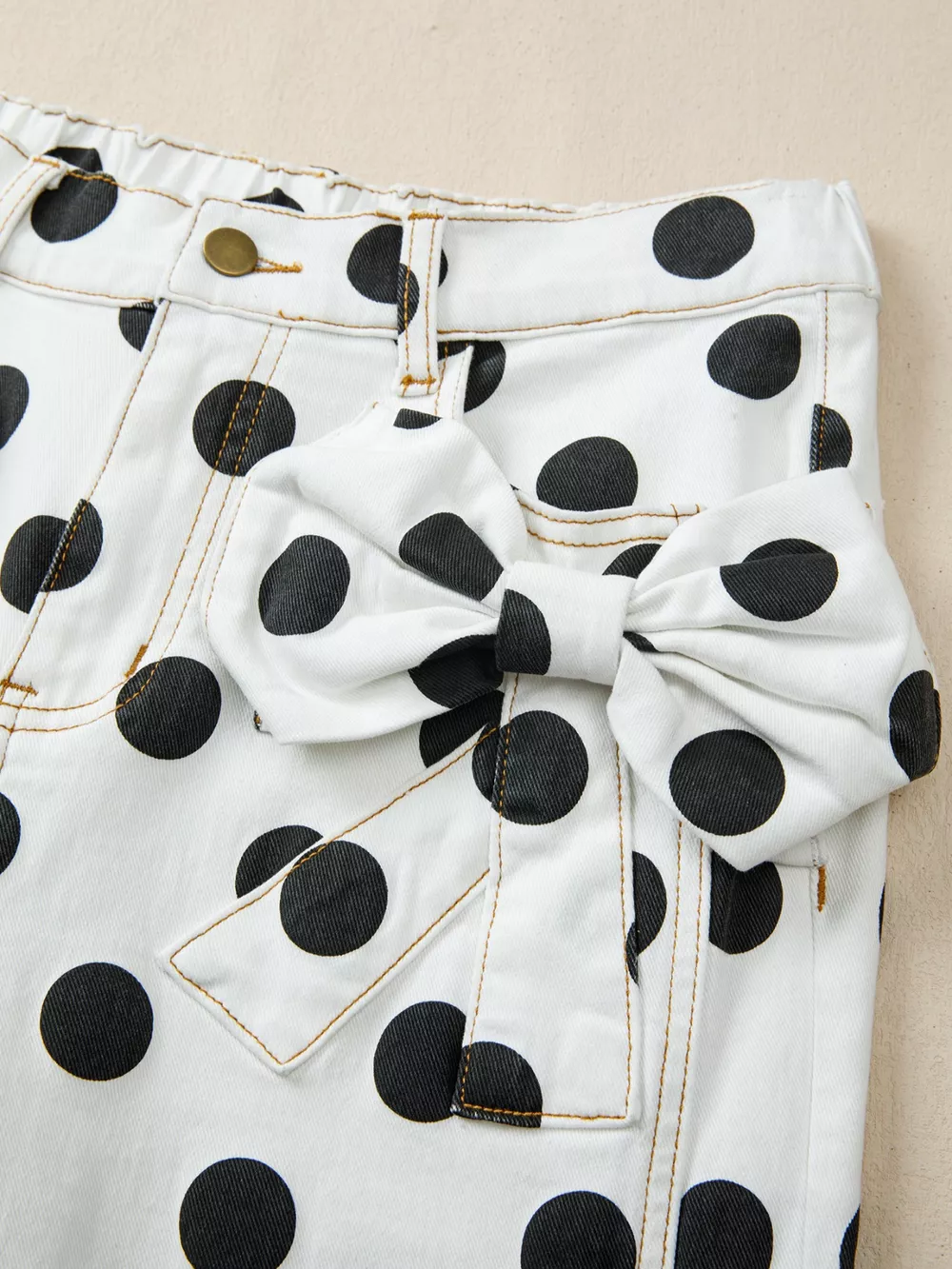 Polka Dot High-Waisted Jeans, image 8