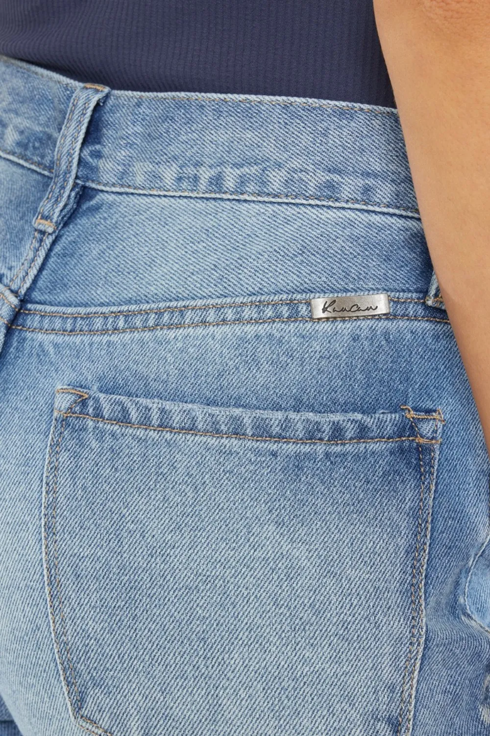 High Waist Chewed Up Straight Mom Jeans, image 12