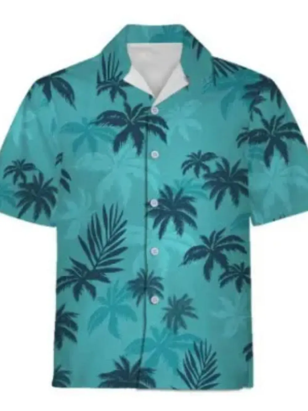 Men's Full Size Printed Button Up Short Sleeve Shirt Plus Size, image 5
