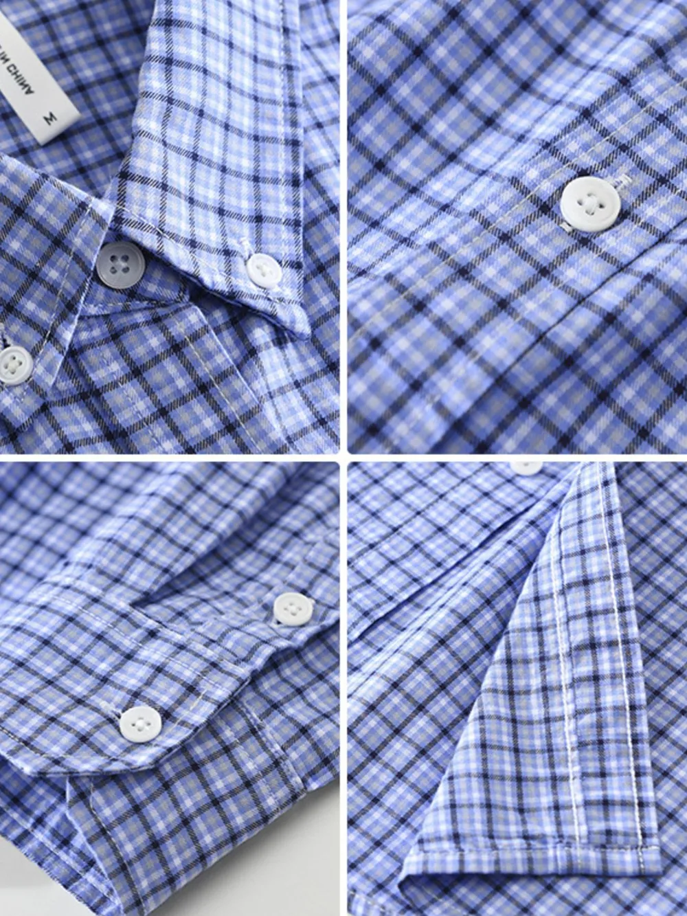 Men's Plus Size Plaid Button Up Short Sleeve Shirt, image 7