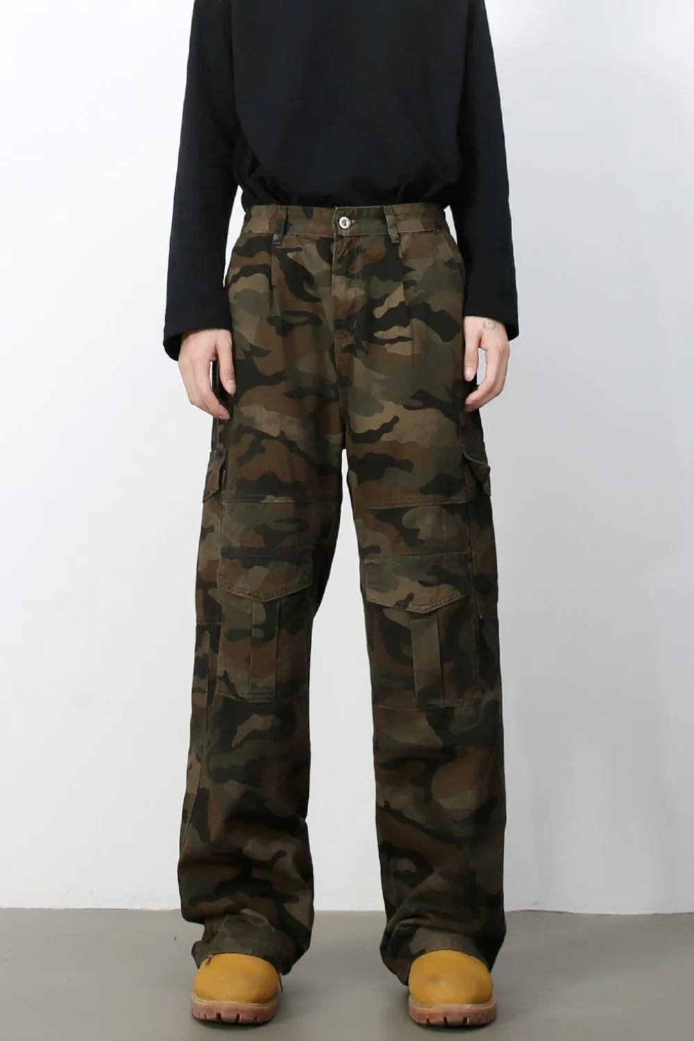 Men's Camouflage Loose Fit Jeans