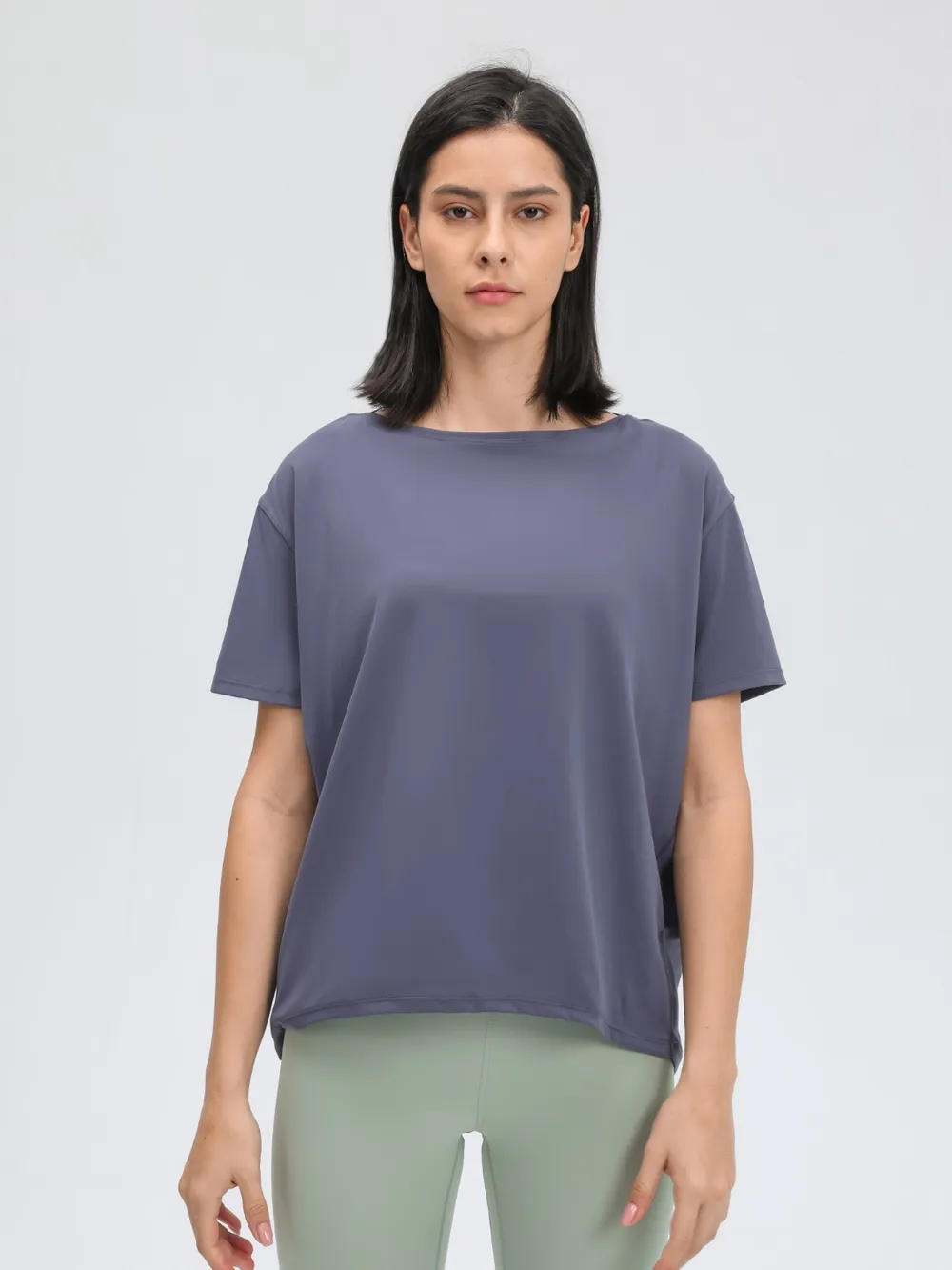 Round Neck Short Sleeve Active T-Shirt, image 2