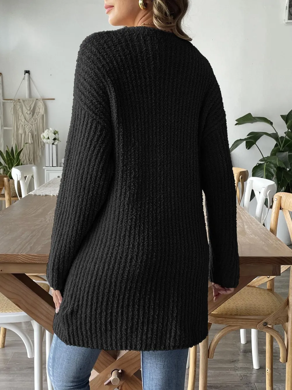 Open Front Long Sleeve Cardigan, image 2