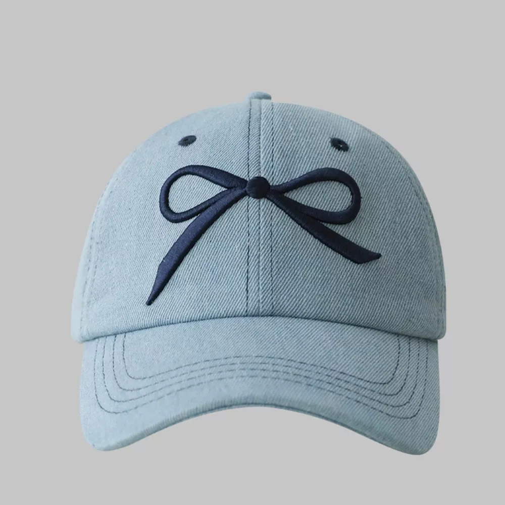Bow Embroidered Baseball Cap, image 7