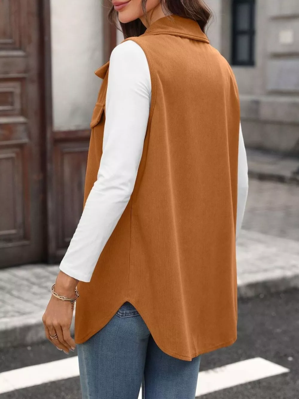 Button-Down Utility Vest Coat, image 21