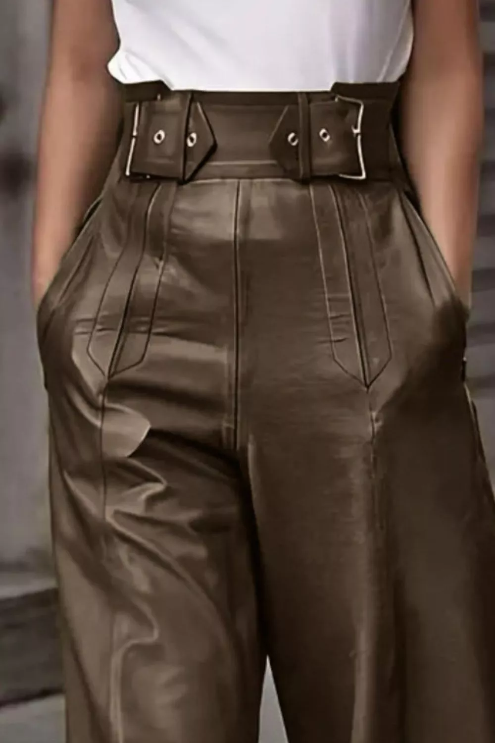 High Waist Wide Flare Pants, image 2