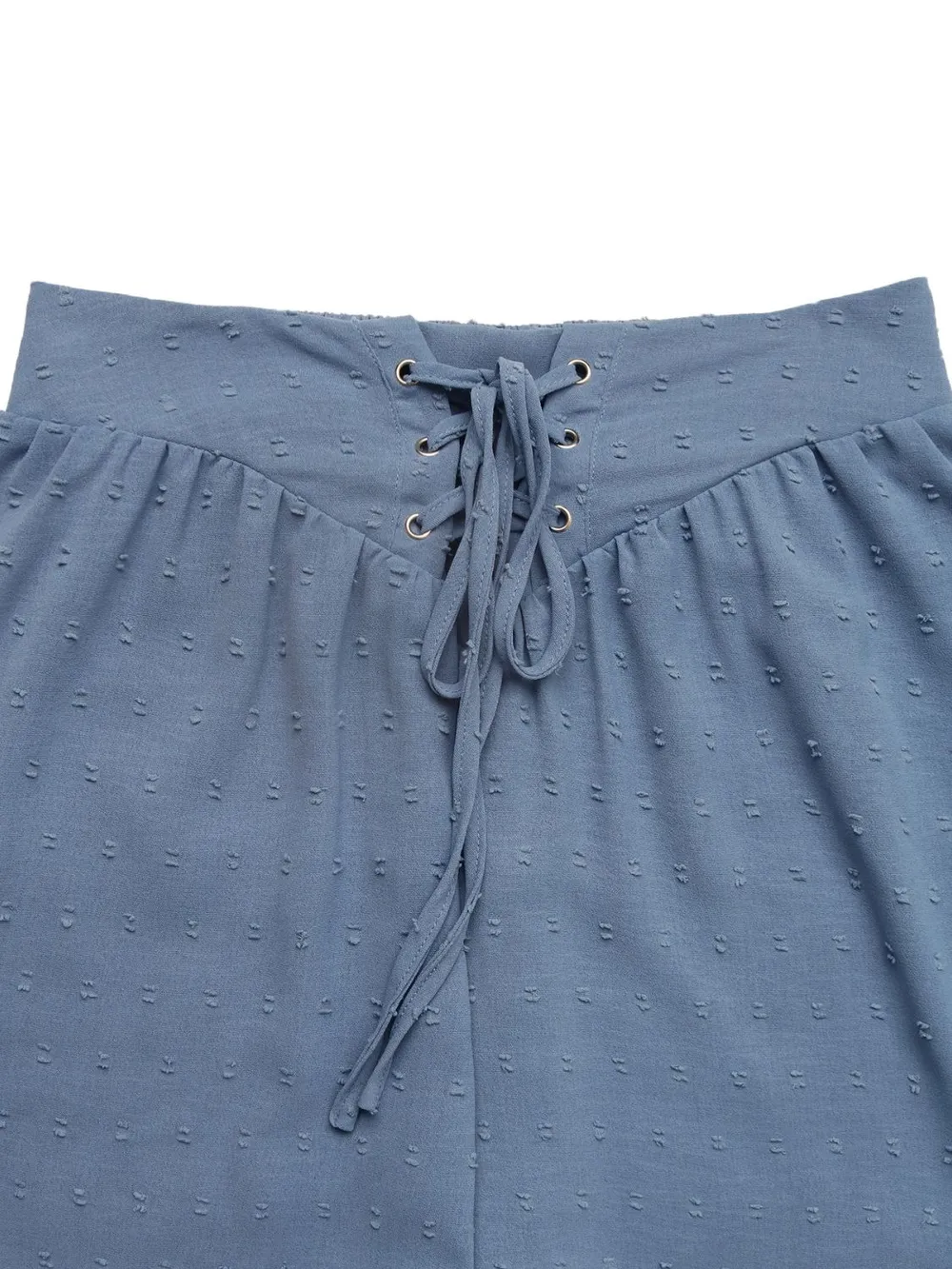 Swiss Dot Lace Up Shorts, image 2
