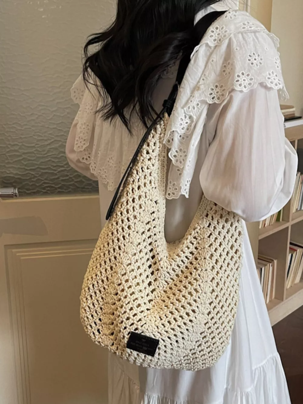 Boho Crochet Shoulder Bag, image 6