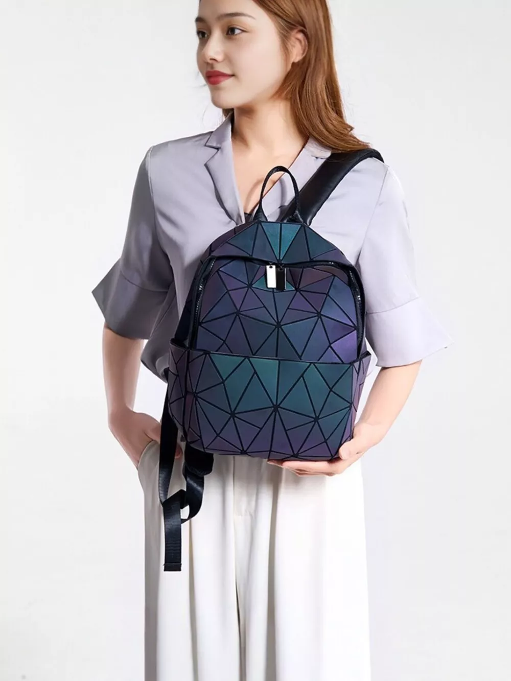 Geometric Backpack Bag, image 3