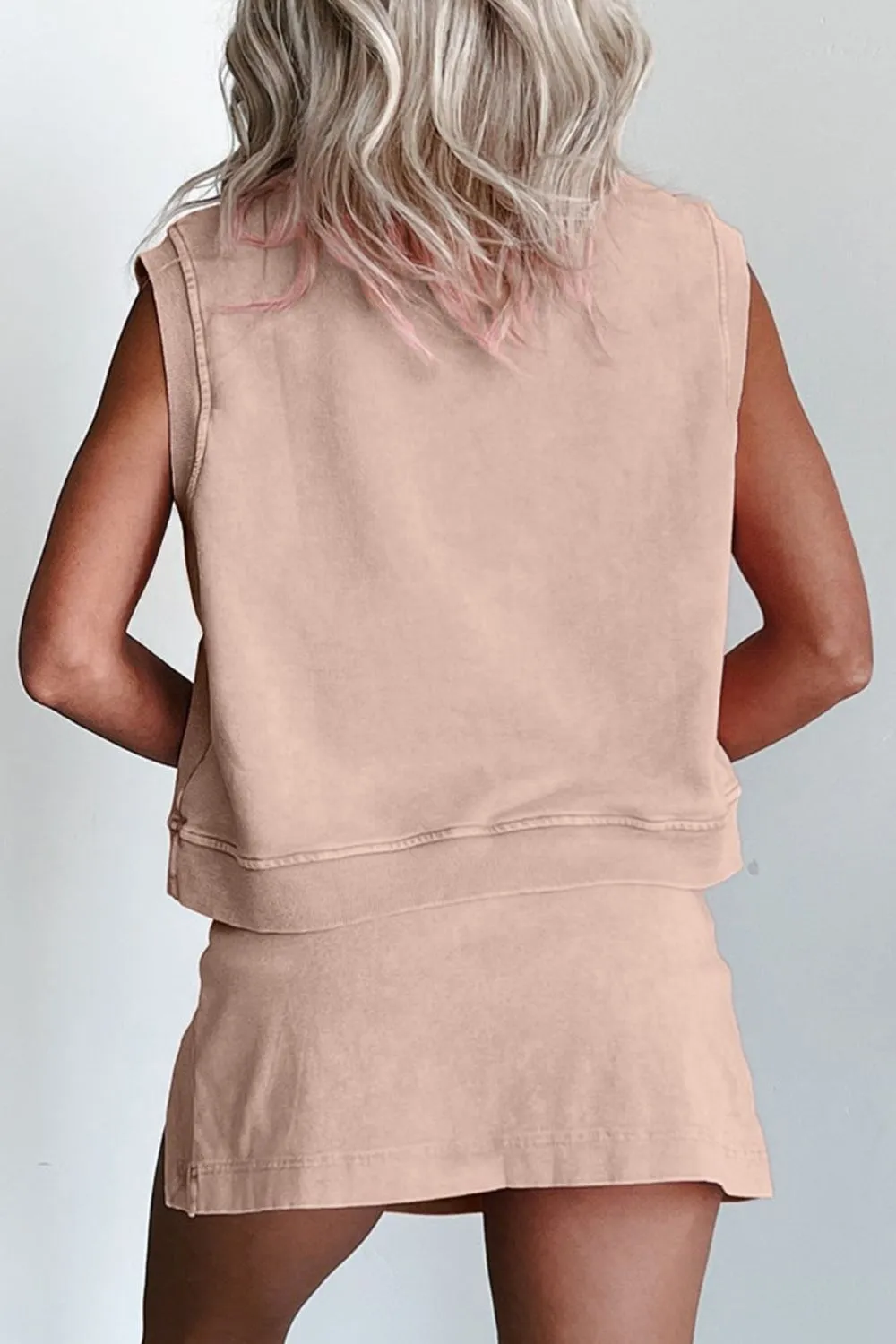 Casual Sleeveless Tank Top and Shorts Set, image 2