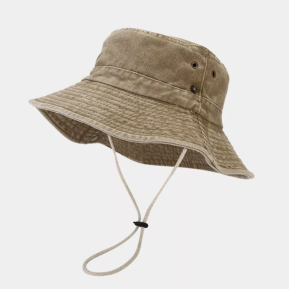 Wide-Brim Sun Protection Bucket Hat, image 7