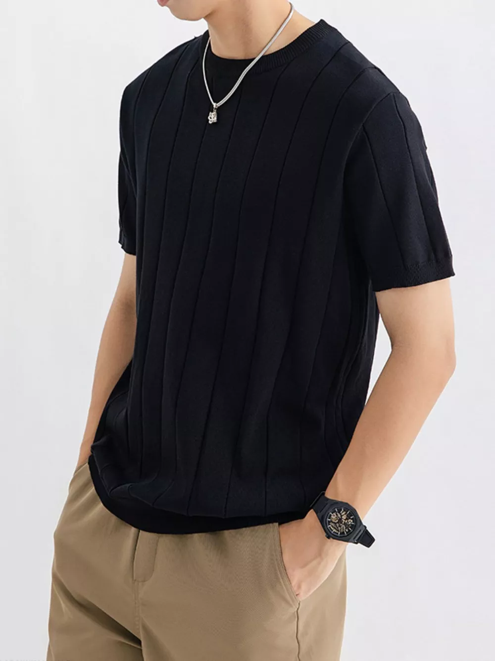 Men's Plus Size Breathable Short Sleeve T-Shirt, image 5