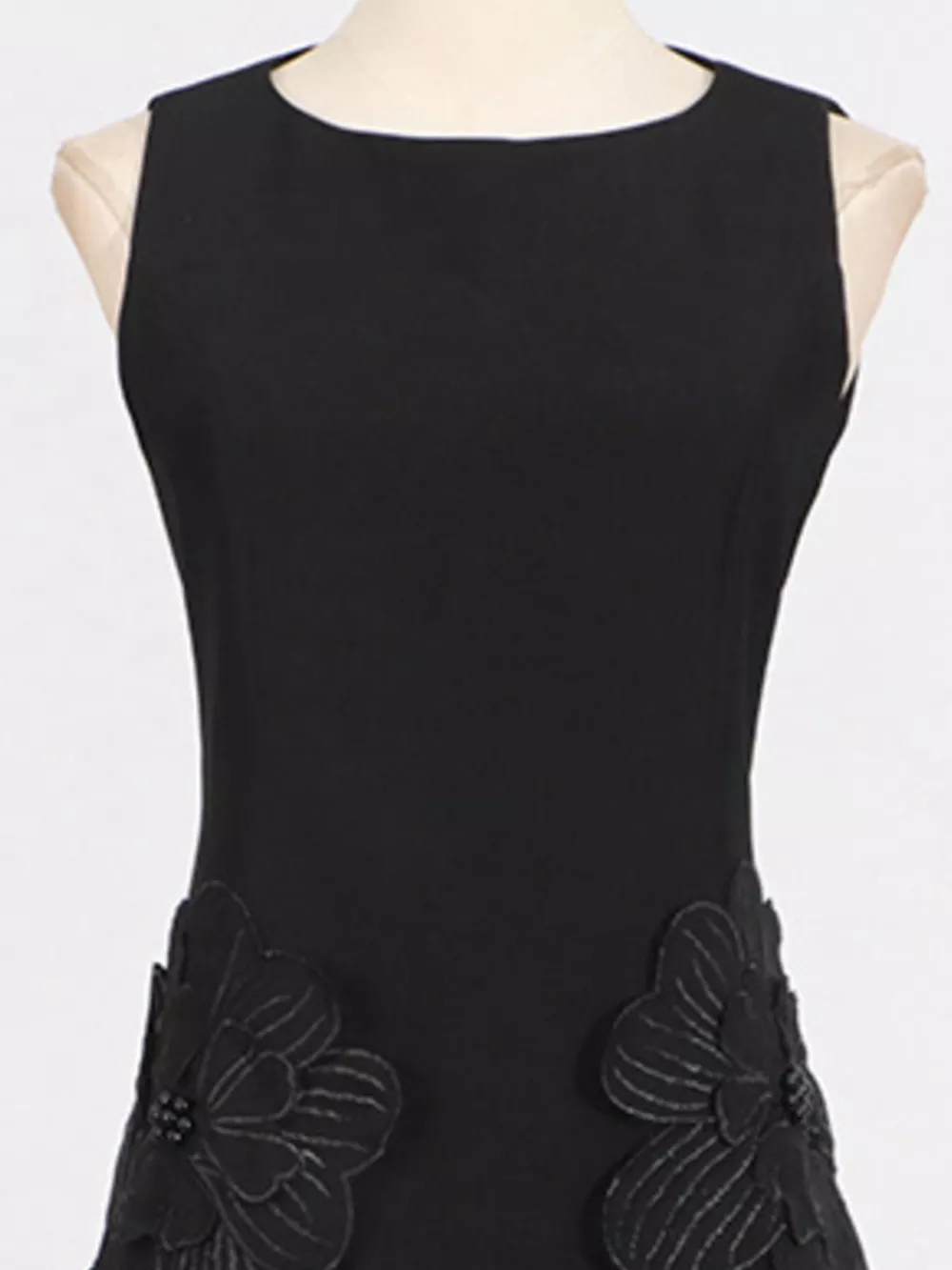 Flower Round Neck Sleeveless Dress, image 2