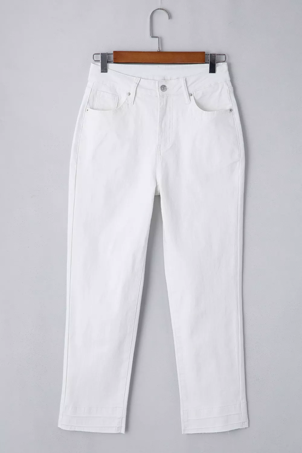 High-Waisted Straight Leg Jeans, image 3
