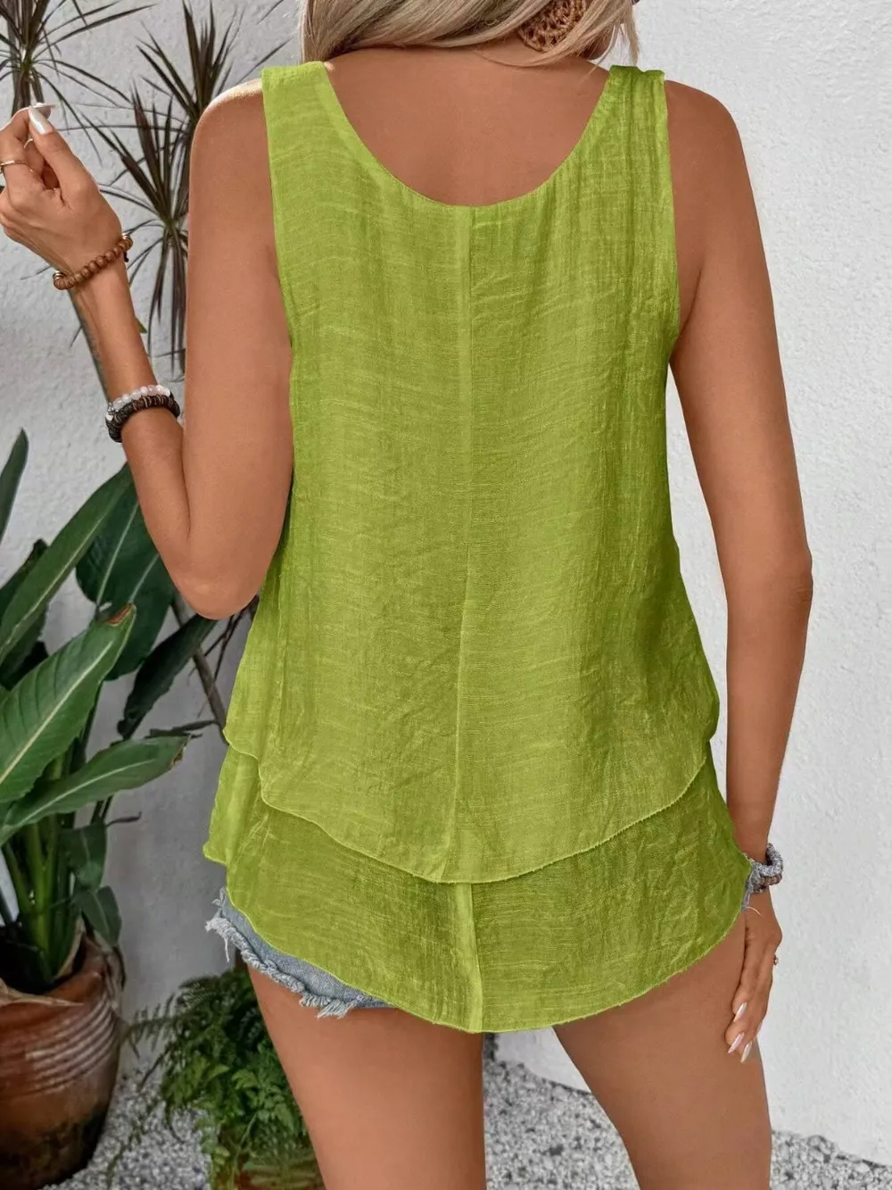 Wide Strap Layered Tank, image 2