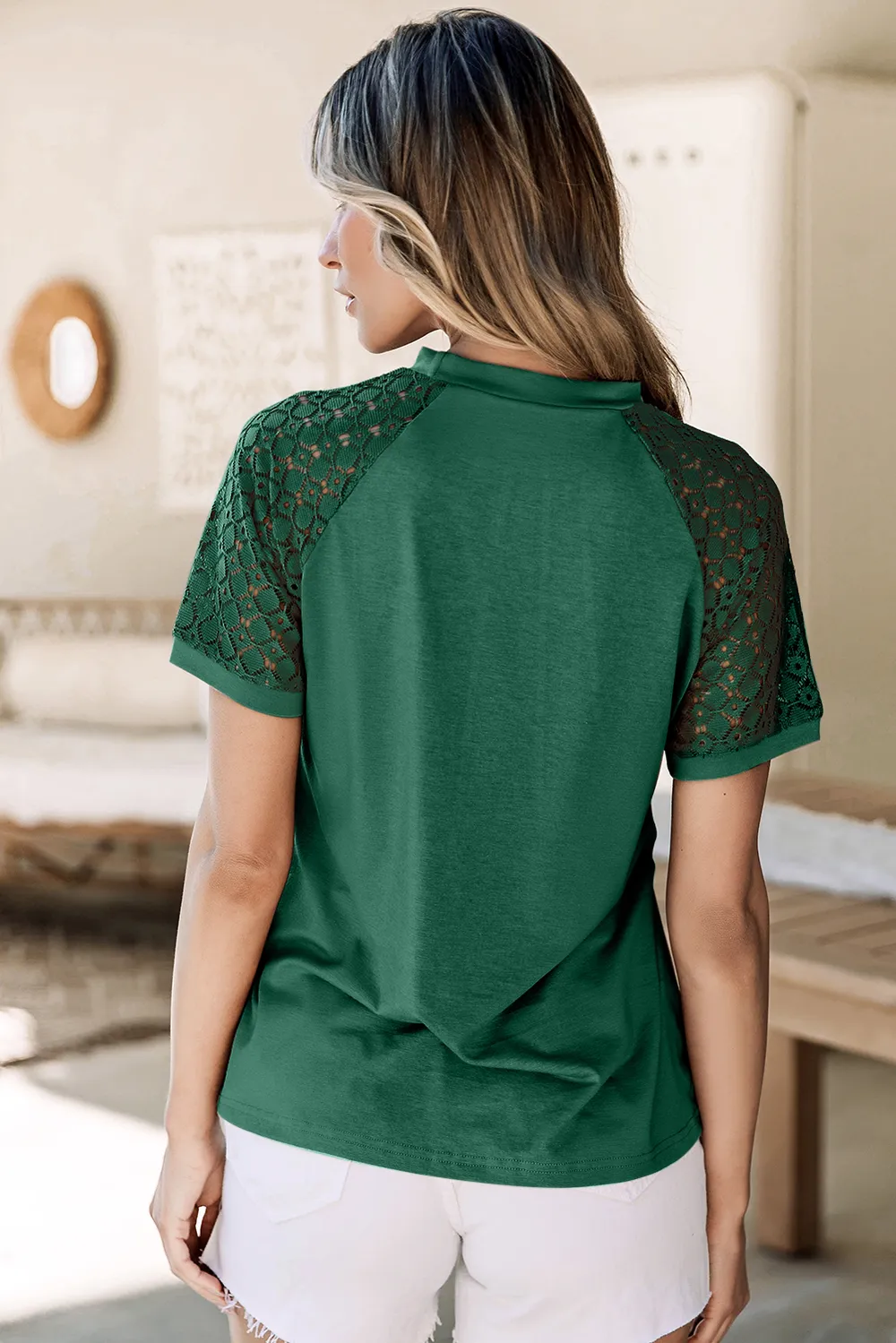Round Neck Short Sleeve T-Shirt, image 2