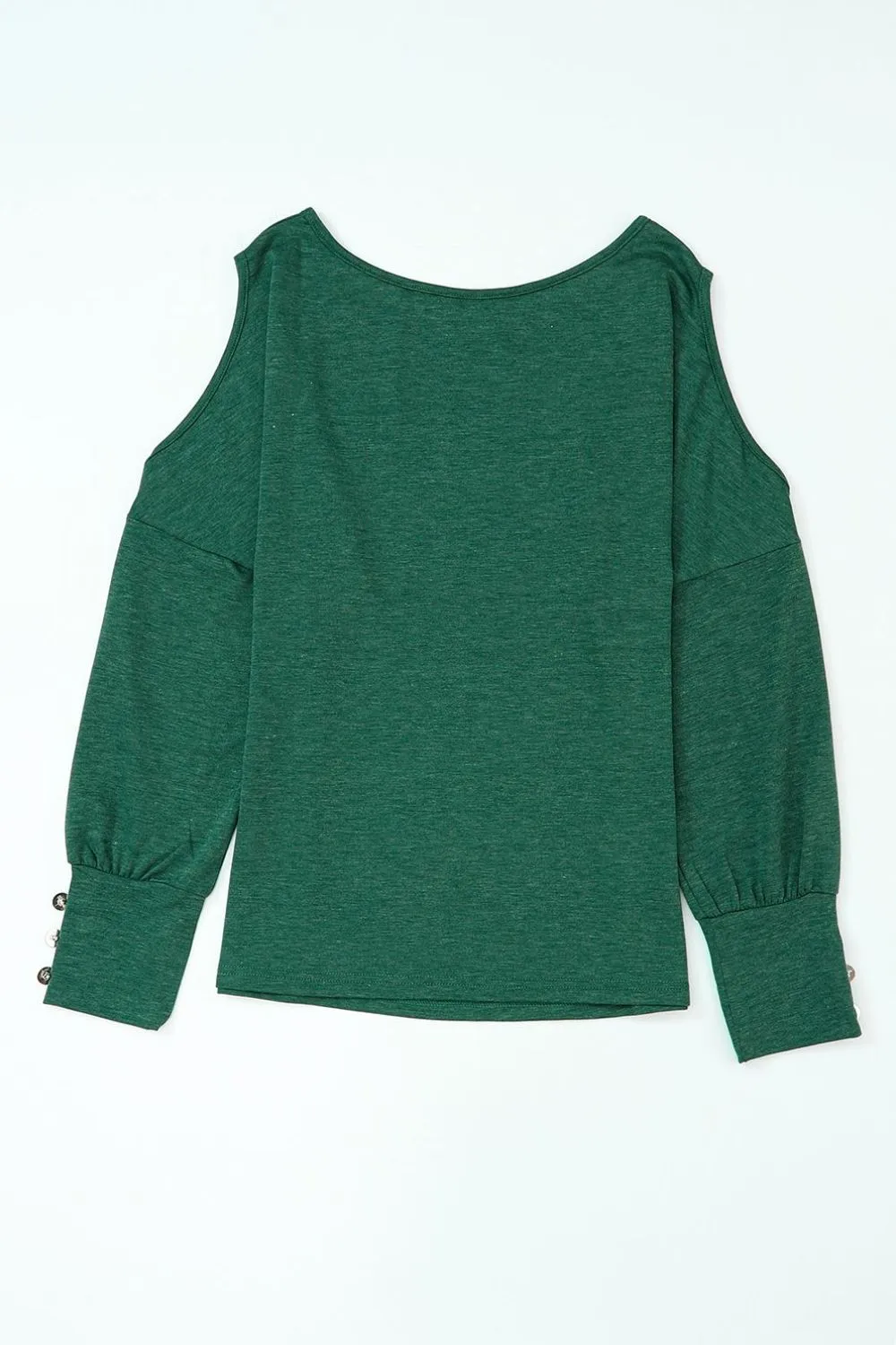 Cutout Round Neck Long Sleeve Top, image 2
