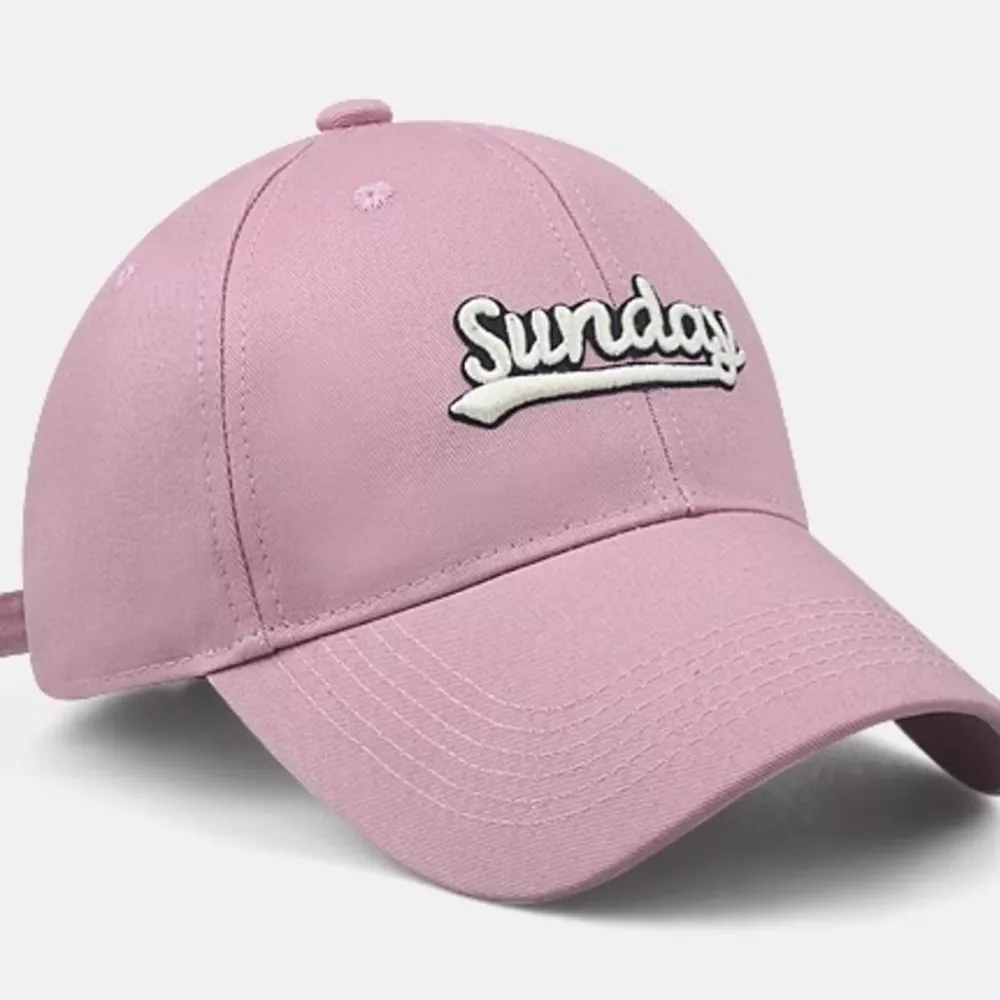 Casual "Sunday" Embroidered Baseball Cap, image 8