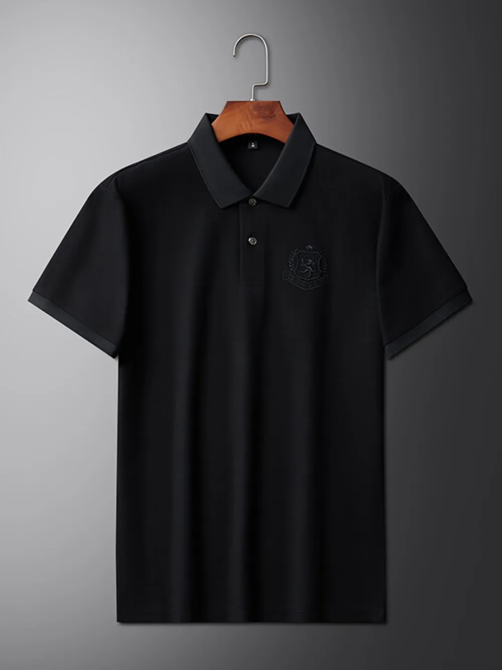 Men's Plus Size Embroidered Logo Short Sleeve Polo, image 8
