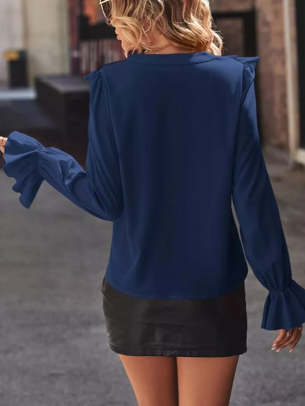 Ruffled Flounce Sleeve Blouse, image 14