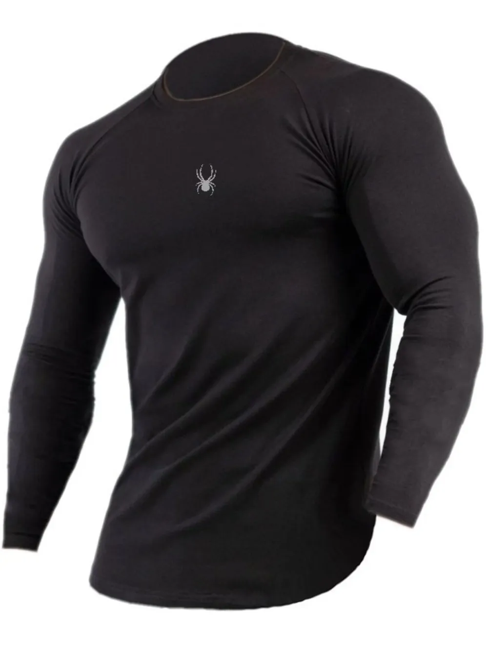 Men's Plus Size Round Neck Long Sleeve T-Shirt, image 5