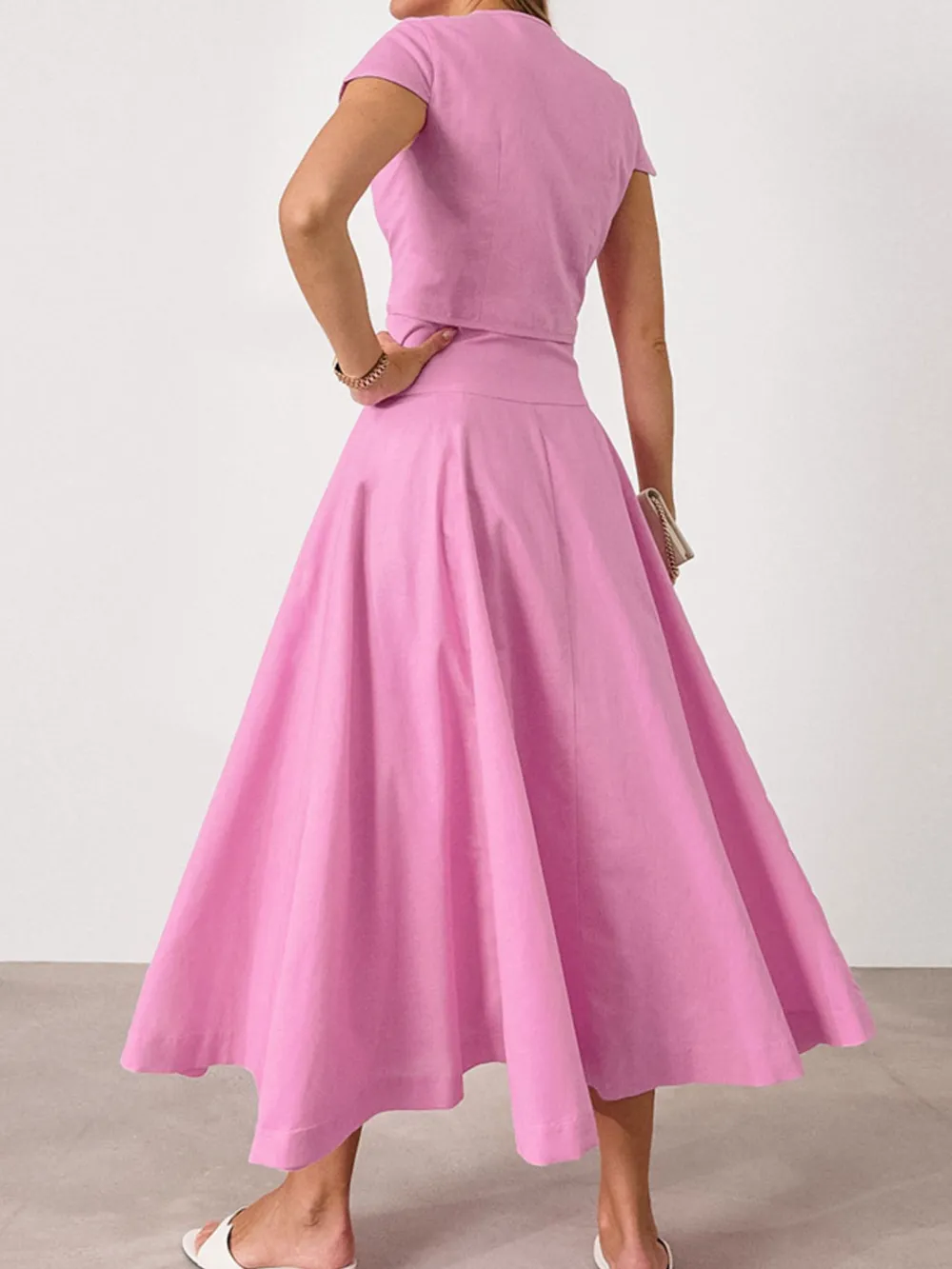 Short Sleeve Top and Skirt set, image 2