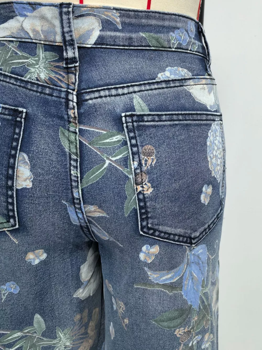 Floral Print Denim Shorts, image 8