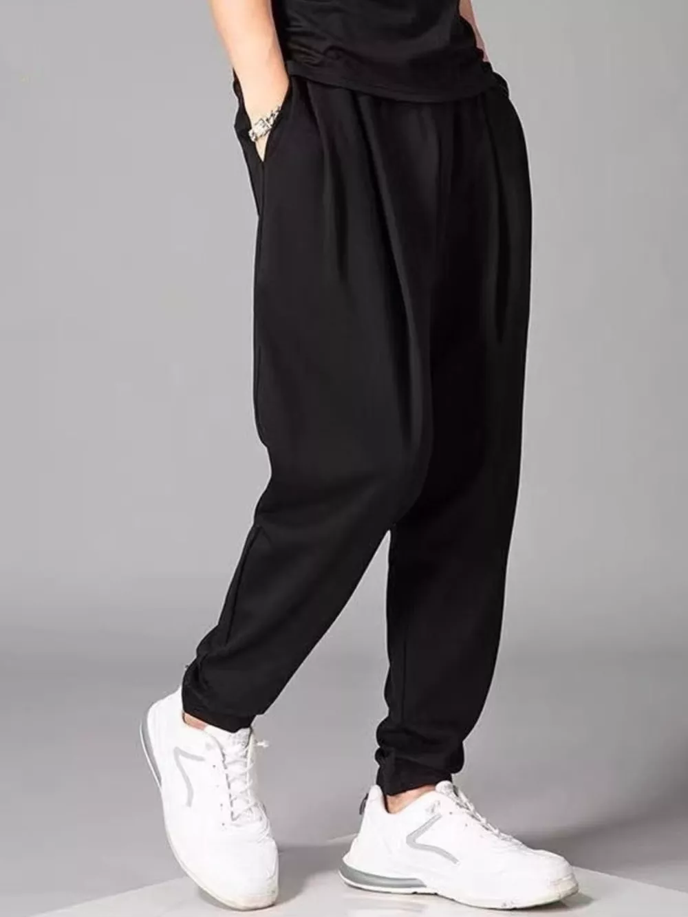 Men's Plus Size Loose Fit Joggers, image 2
