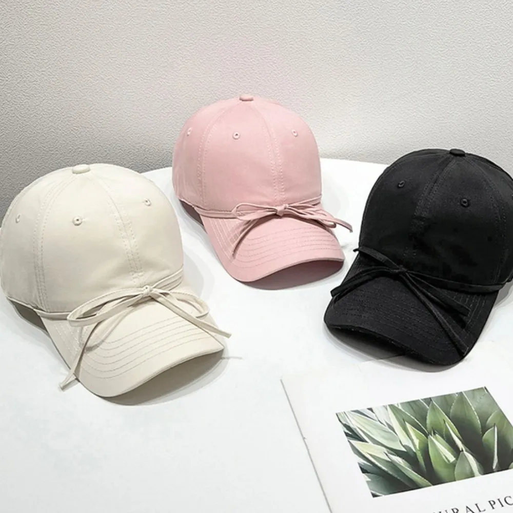Bow Solid Color Baseball Cap, image 2