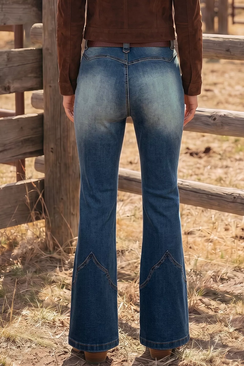 Pocket Detail Flare Leg Jeans, image 2